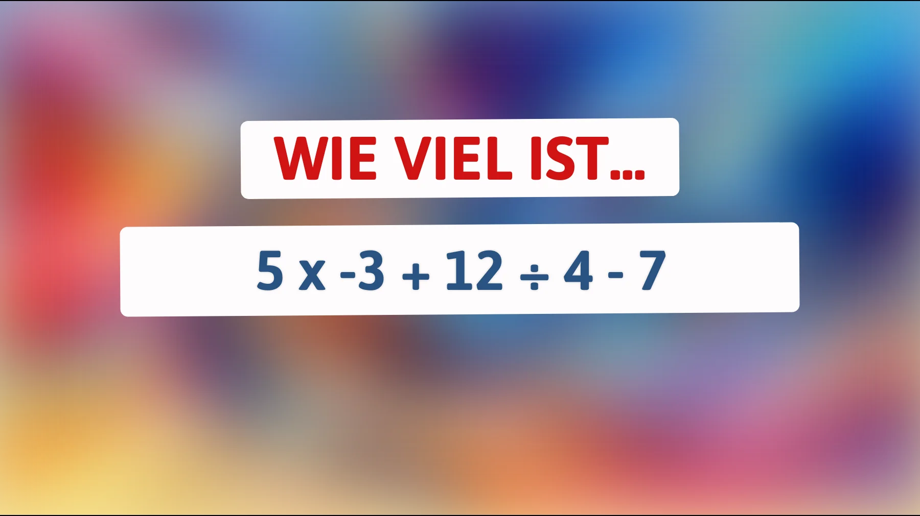 Nur für schlaue Köpfe: Kannst du dieses knifflige Mathe-Rätsel lösen?"
